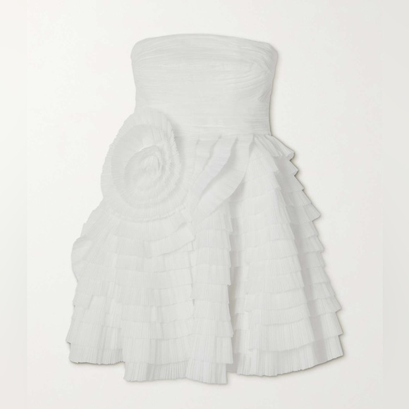 AJE Expressive tiered pleated organza mini dress - Picture 1 of 10